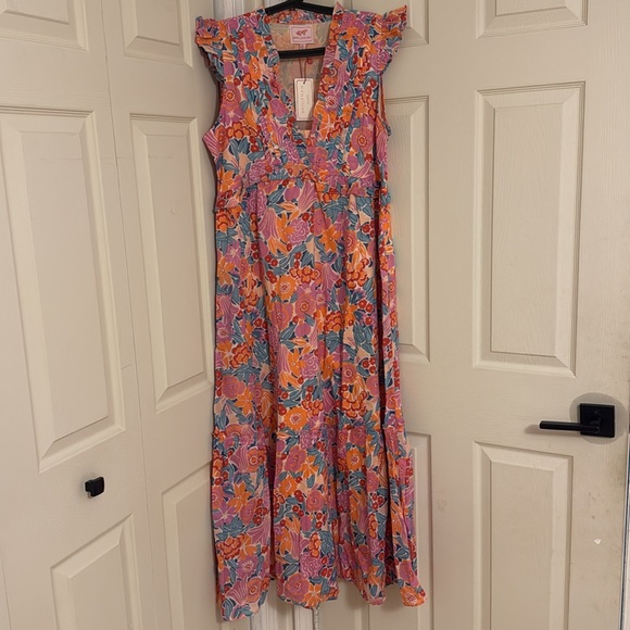 NWT Banjanan Constance Dress- Bloomsbury Dawn size XLarge - Picture 2 of 5